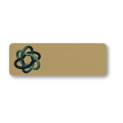 Magnet Write-On P-Touch Plastic Name Badge - 3" x 1"